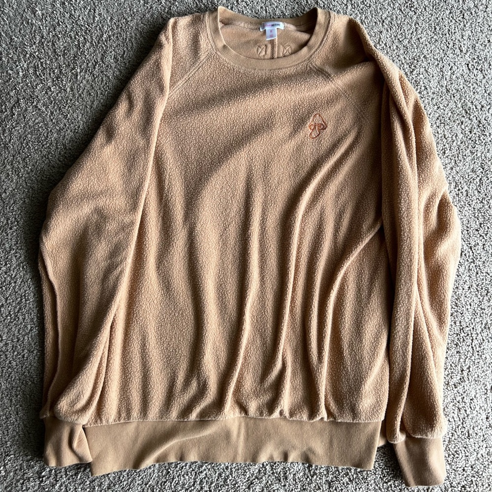 Reverse Fleece Long Sleeve Top